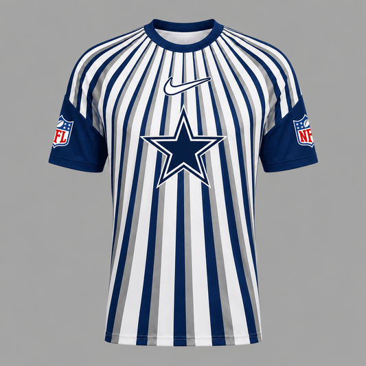 DC Premium NFL Men’s Athletic Vertical Stripe T-Shirt