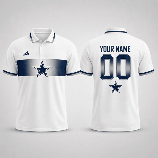 DC Premium NFL Personalized Match Day Polo Shirt