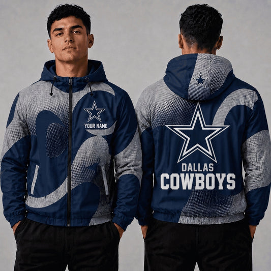 DC x NFL Premium Windbreaker Jacket Personalized Gift For Fan
