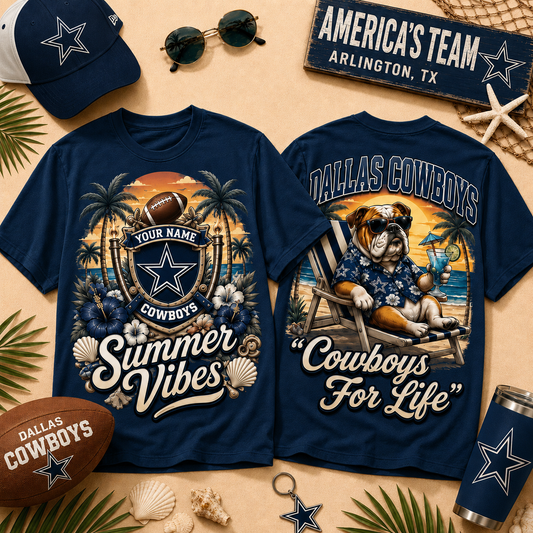 DC x NFL Summer Tshirt Funny Dog Custom Any Name Gifts