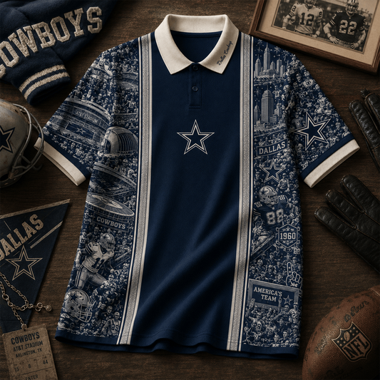 DC_NFL Heritage Polo Shirt Gifts For Fan - Limited Edition