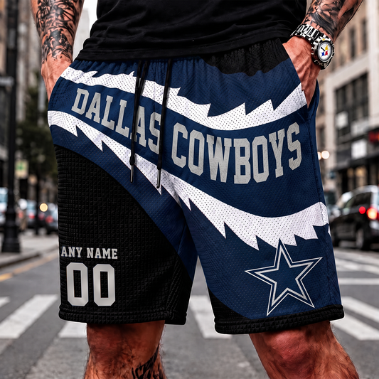DC_NFL SHORT PANTS CUSTOM NAME & NUMBER FOR FAN