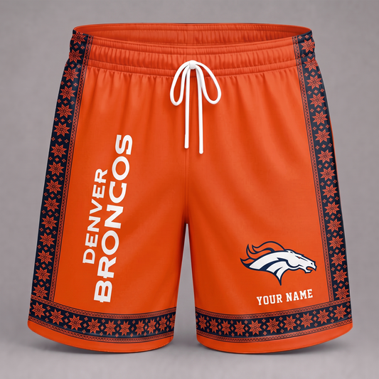 DEN X NFL New Pattern Short Pants Custom Any Name