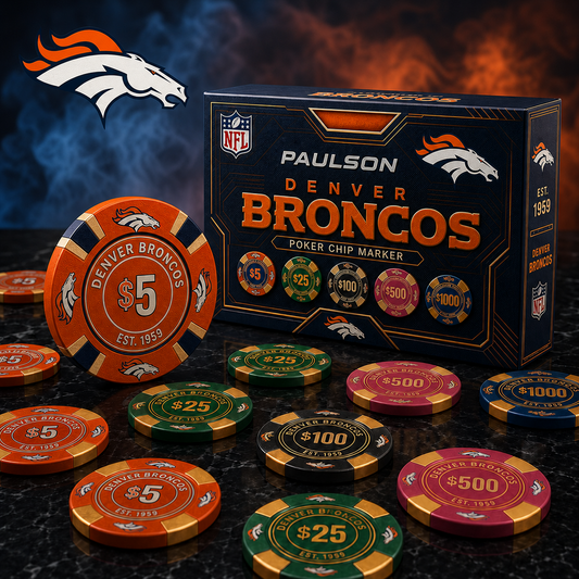 DEN X NFL Personalized Premium Poker Chip Gift