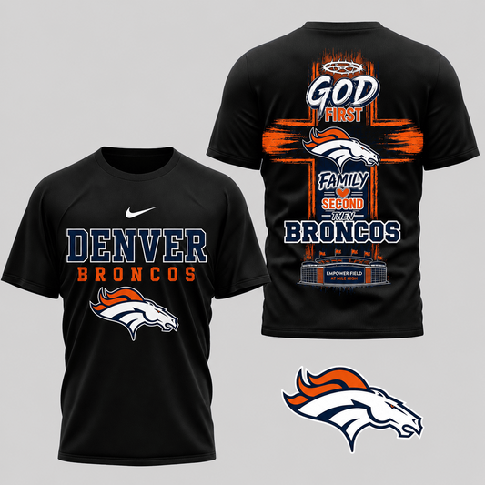 DEN x NFL Faith Family Team Pride 3D T-Shirt 0207