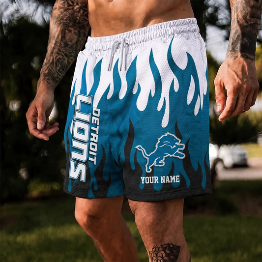 DET X NFL Flame Shorts