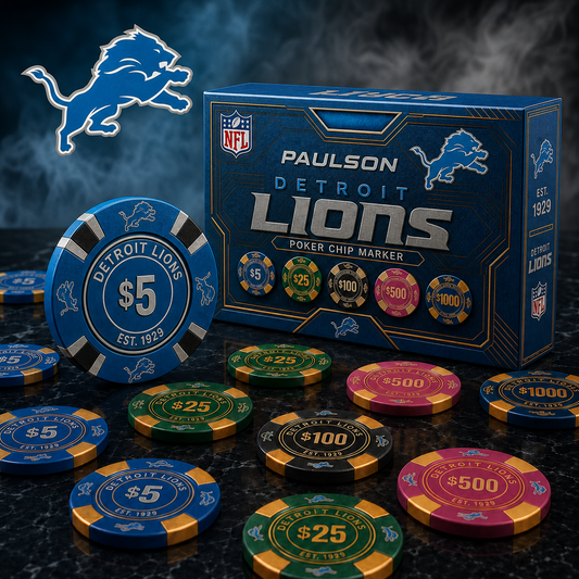 DET X NFL Personalized Premium Poker Chip Gift