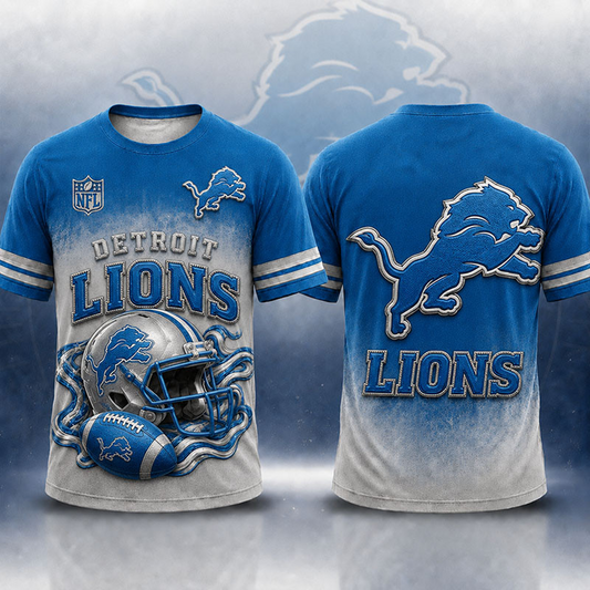 DET X NFL Premium Victory Series 3D T-Shirt 2107