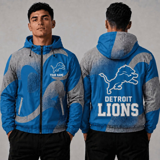 DL x NFL Premium Windbreaker Jacket Personalized Gift For Fan