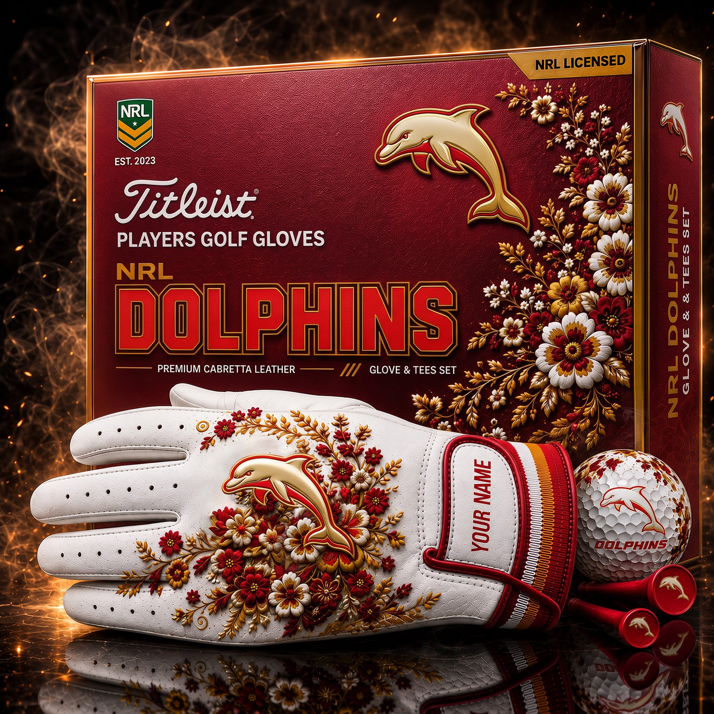 DOL X NRL LUXURY PLAYERS GOLF GLOVE GIFT SET  V2