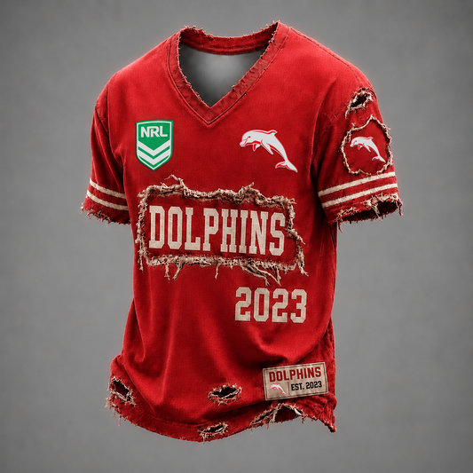 DOL x NRL LUXURY V-Neck T-Shirt 0306 DatND DVT