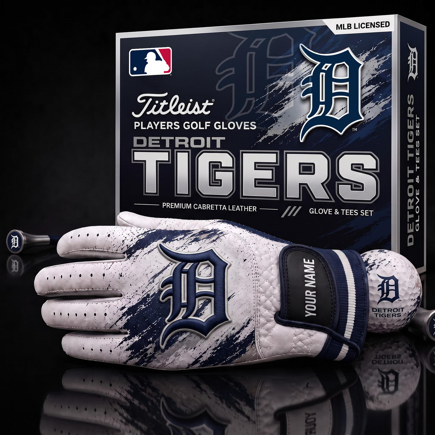 DT_MLB LUXURY PERSONALIZED GOLF GLOVE SET LIMITED EDTION