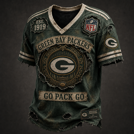 GB X NFL Exclusive V-Neck T-Shirt 2007