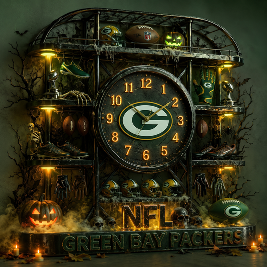GB X NFL Haunted Legacy Wall Clock – Halloween Limited Edition