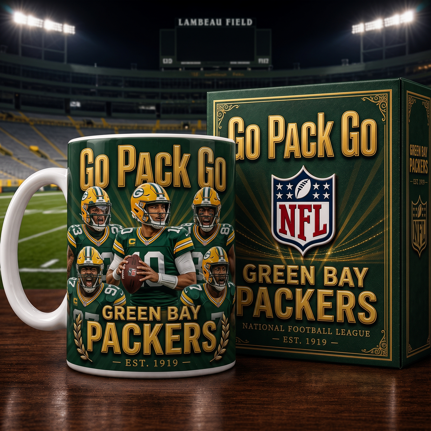 GB X NFL commemorative ceramic mug 2007