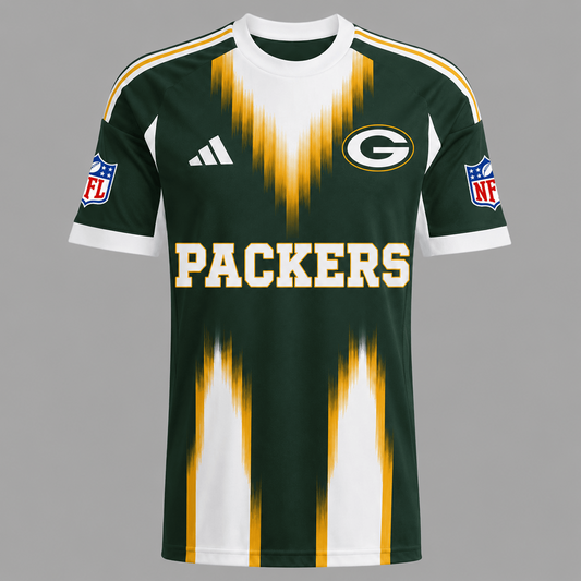 GB X Premium NFL Men’s Athletic Brush Stripe T-Shirt