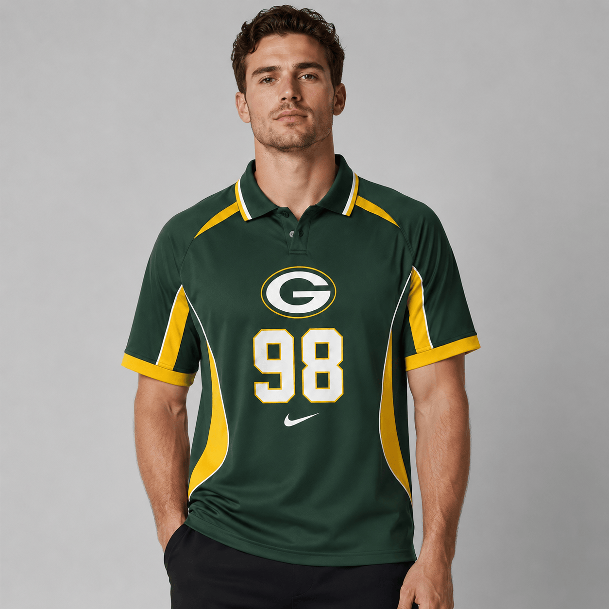 GBP Premium NFL Custom Number Sports Style Polo Shirt