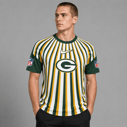 GBP Premium NFL Men’s Athletic Vertical Stripe T-Shirt