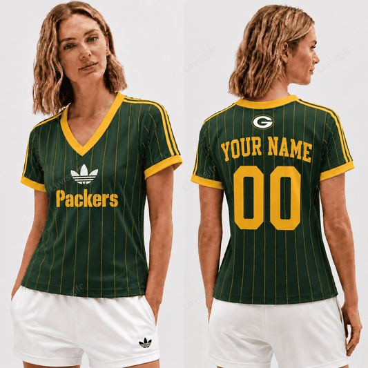 GBP x NFL Premium Women V-neck Shirt Personalized Gift For Fan