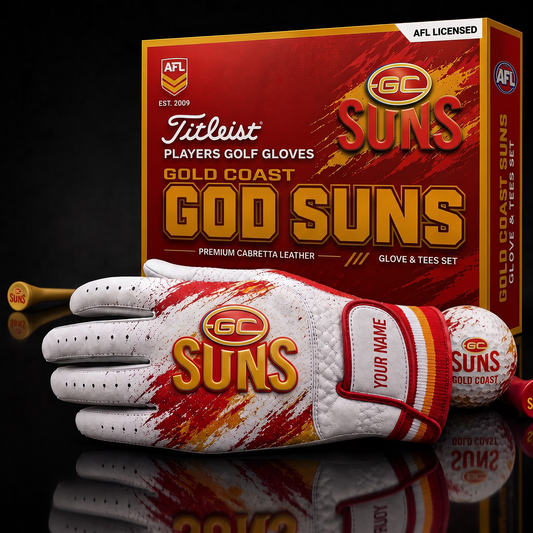 GCS AFL LUXURY PERSONALIZED GOLF GLOVE SET LIMITED EDTION
