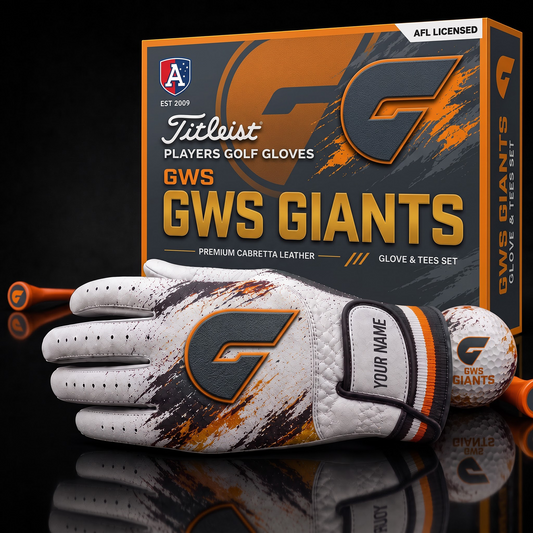 GWS AFL LUXURY PERSONALIZED GOLF GLOVE SET LIMITED EDTION