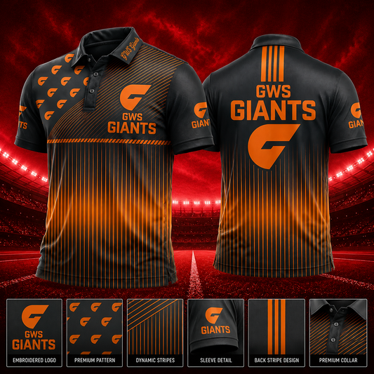 GWS X PREMIUM AFL EXCLUSIVE POLO SHIRT LIMITED EDITION V2