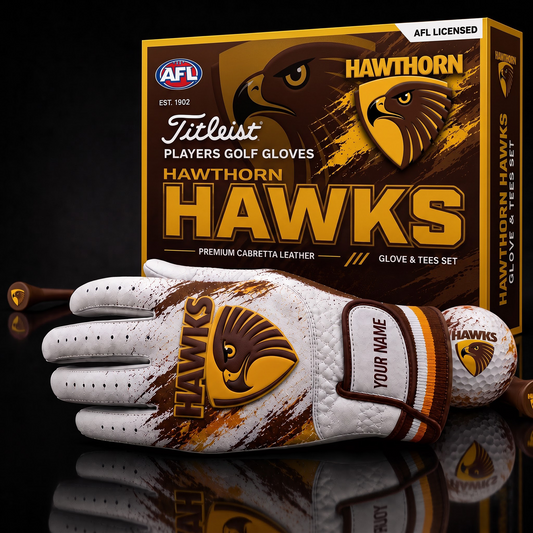 HAW AFL LUXURY PERSONALIZED GOLF GLOVE SET LIMITED EDTION