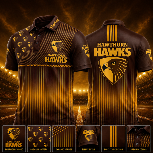 HAW X PREMIUM AFL EXCLUSIVE POLO SHIRT LIMITED EDITION V2
