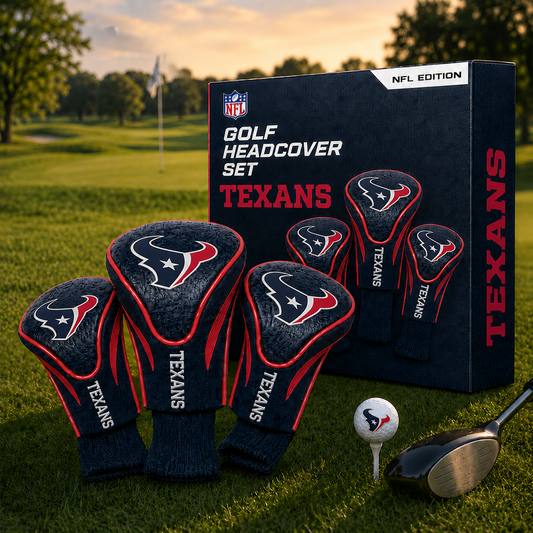 HOU Team Golf NFL 3-Pack Contour Sock Headcovers