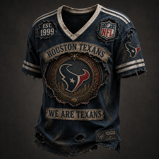 HOU X NFL Exclusive V-Neck T-Shirt 2007