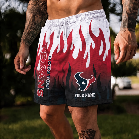 HOU X NFL Flame Shorts