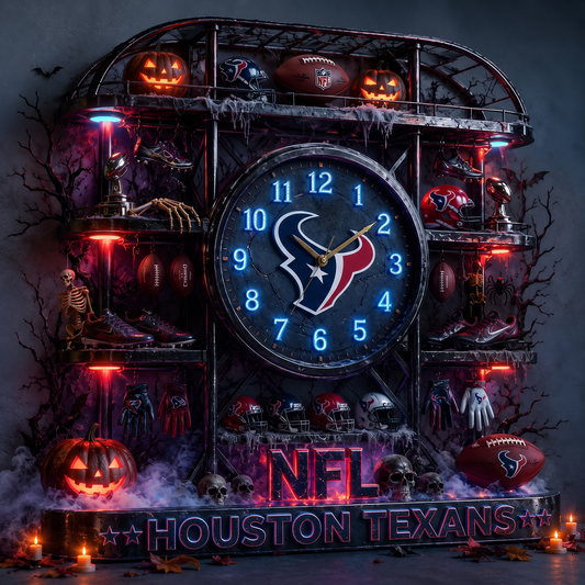 HOU X NFL Haunted Legacy Wall Clock – Halloween Limited Edition