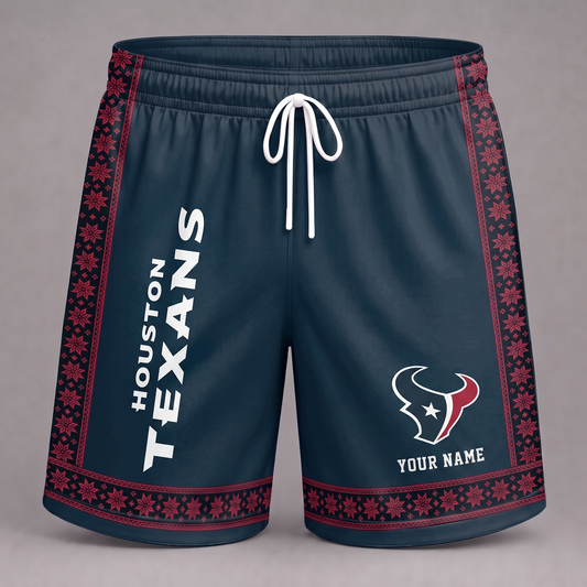 HOU X NFL New Pattern Short Pants Custom Any Name