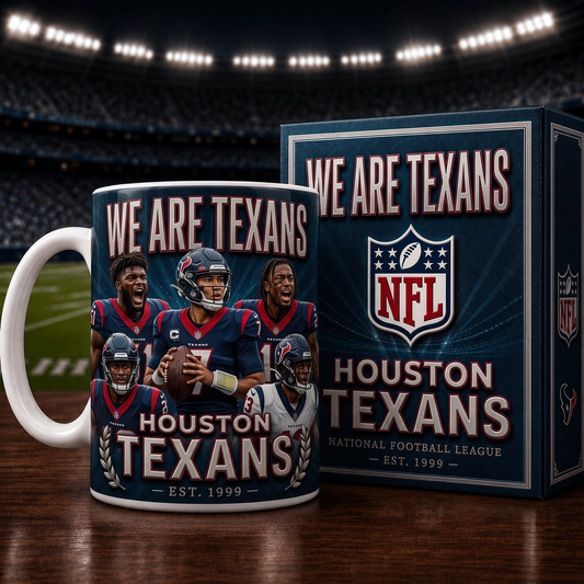 HOU X NFL commemorative ceramic mug 2007