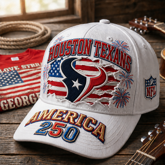 HOU x NFL Premium Cap 250 Years Anniversary Of Freedom 0107