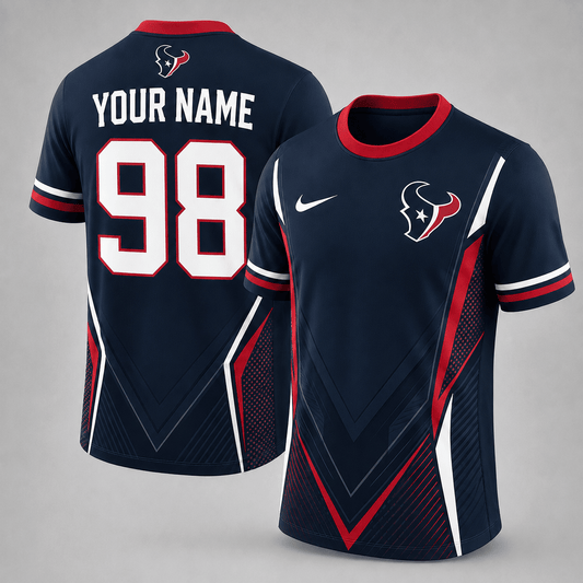 HT x NFL Custom Name Number Personalized Athletic T-Shirt