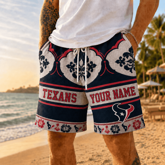 HT x NFL Premium Beach Short Personalized Gift For Fan