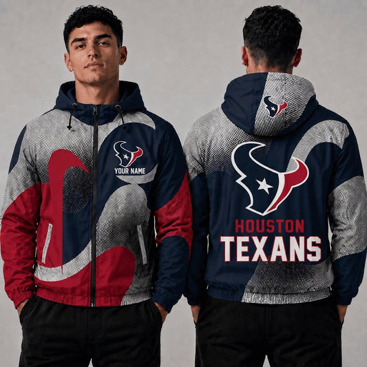 HT x NFL Premium Windbreaker Jacket Personalized Gift For Fan
