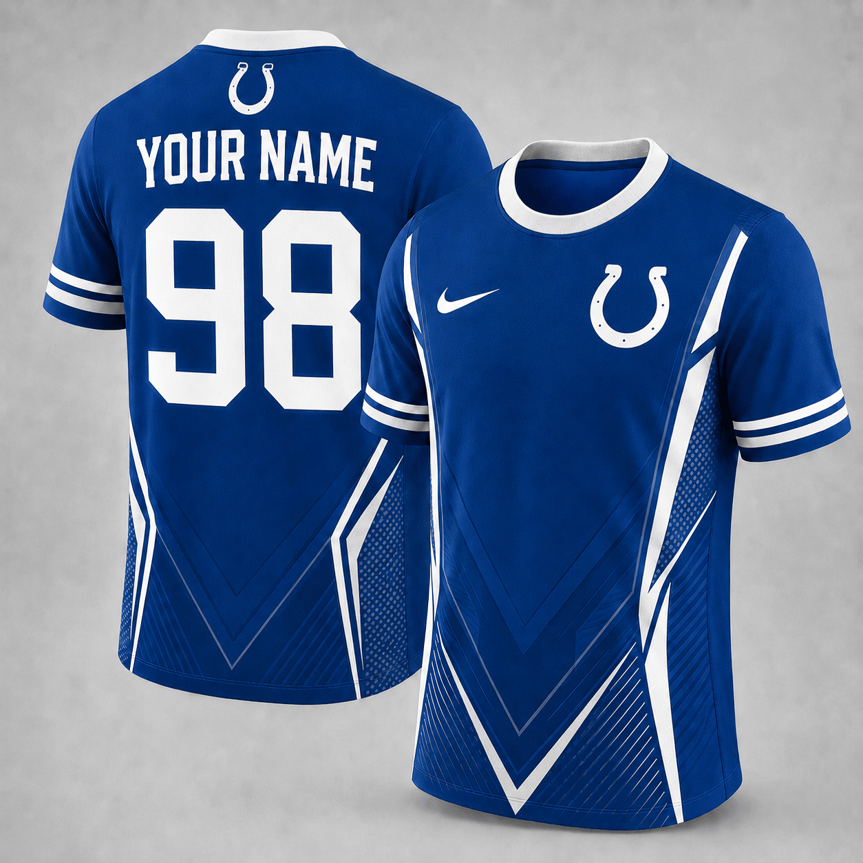 IC x NFL Custom Name Number Personalized Athletic T-Shirt