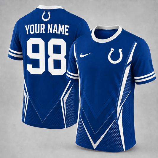 IC x NFL Custom Name Number Personalized Athletic T-Shirt