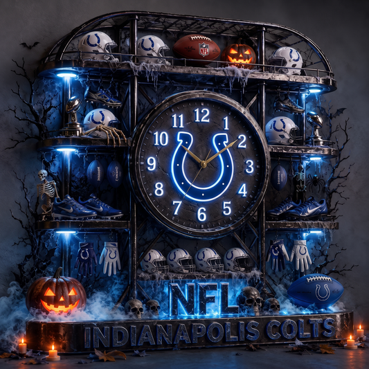 IND X NFL Haunted Legacy Wall Clock – Halloween Limited Edition