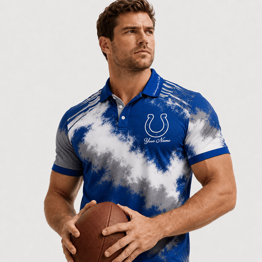 IND X Premium NFL Premium Personalized Helmet Polo Shirt