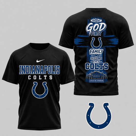 IND x NFL Faith Family Team Pride 3D T-Shirt 0207