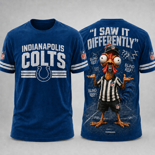 IND x NFL Premium Funny Blind Referee Mocking 3D Shirt Football Game Day Enthusiasts