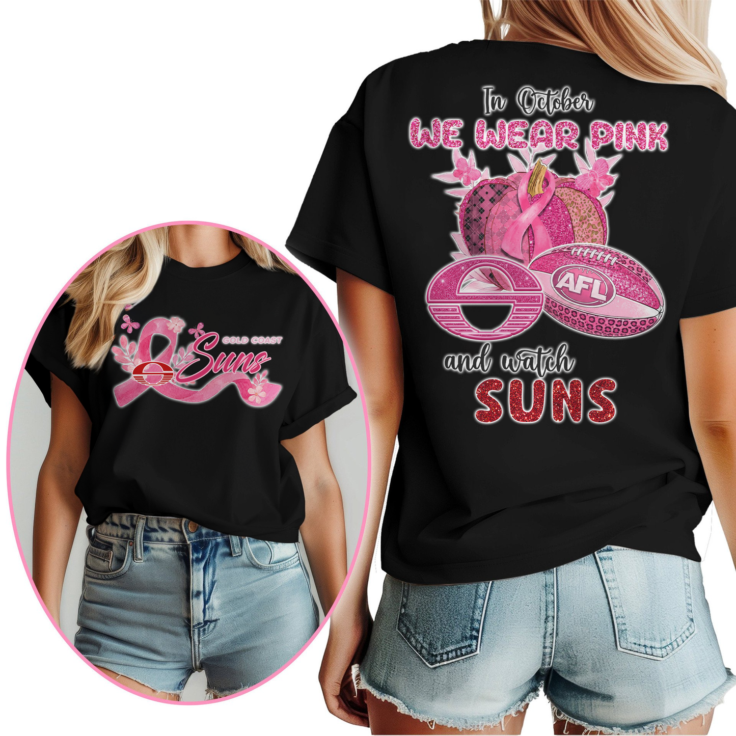 In October We Wear Pink And Watch GCS Shirt