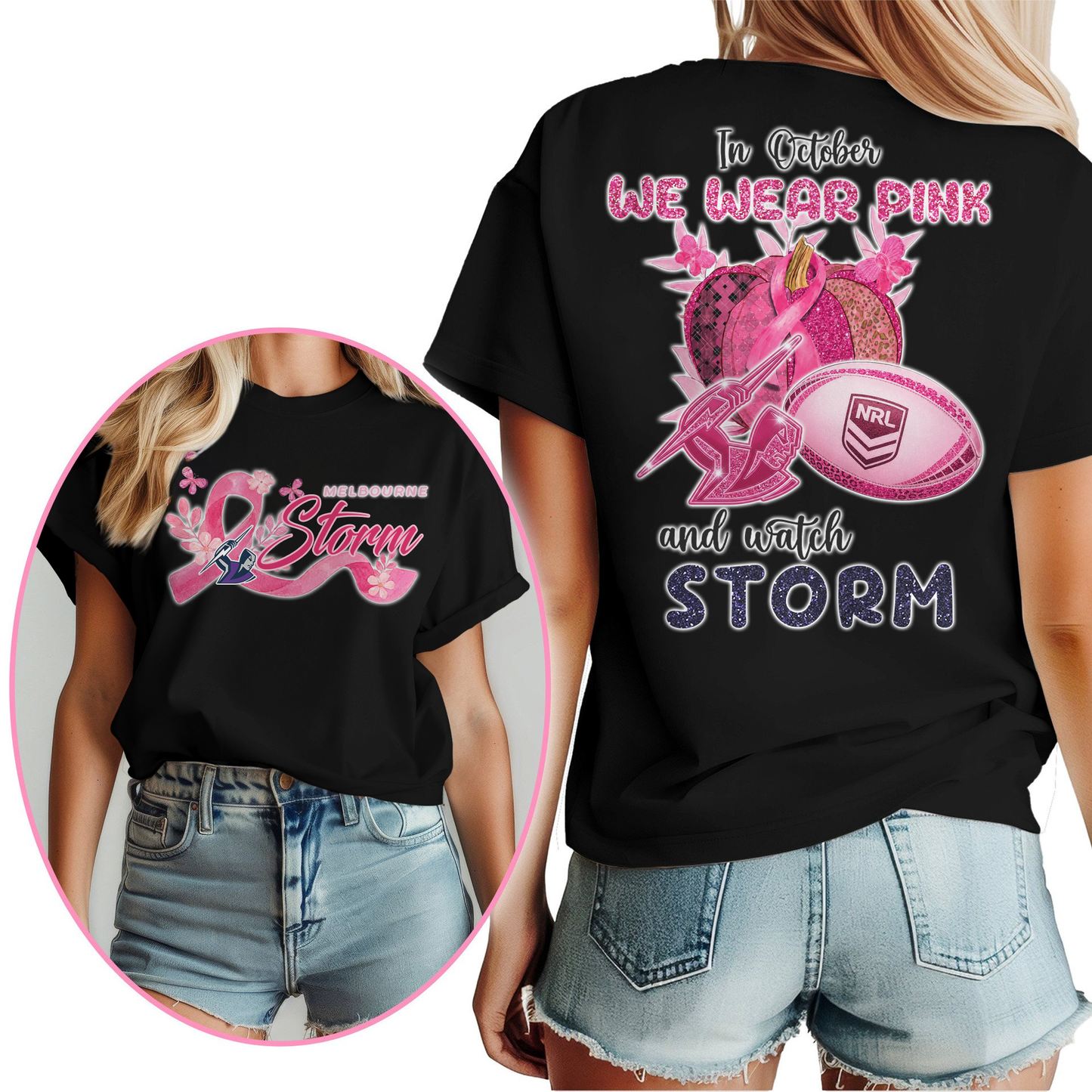 In October We Wear Pink And Watch MS Shirt