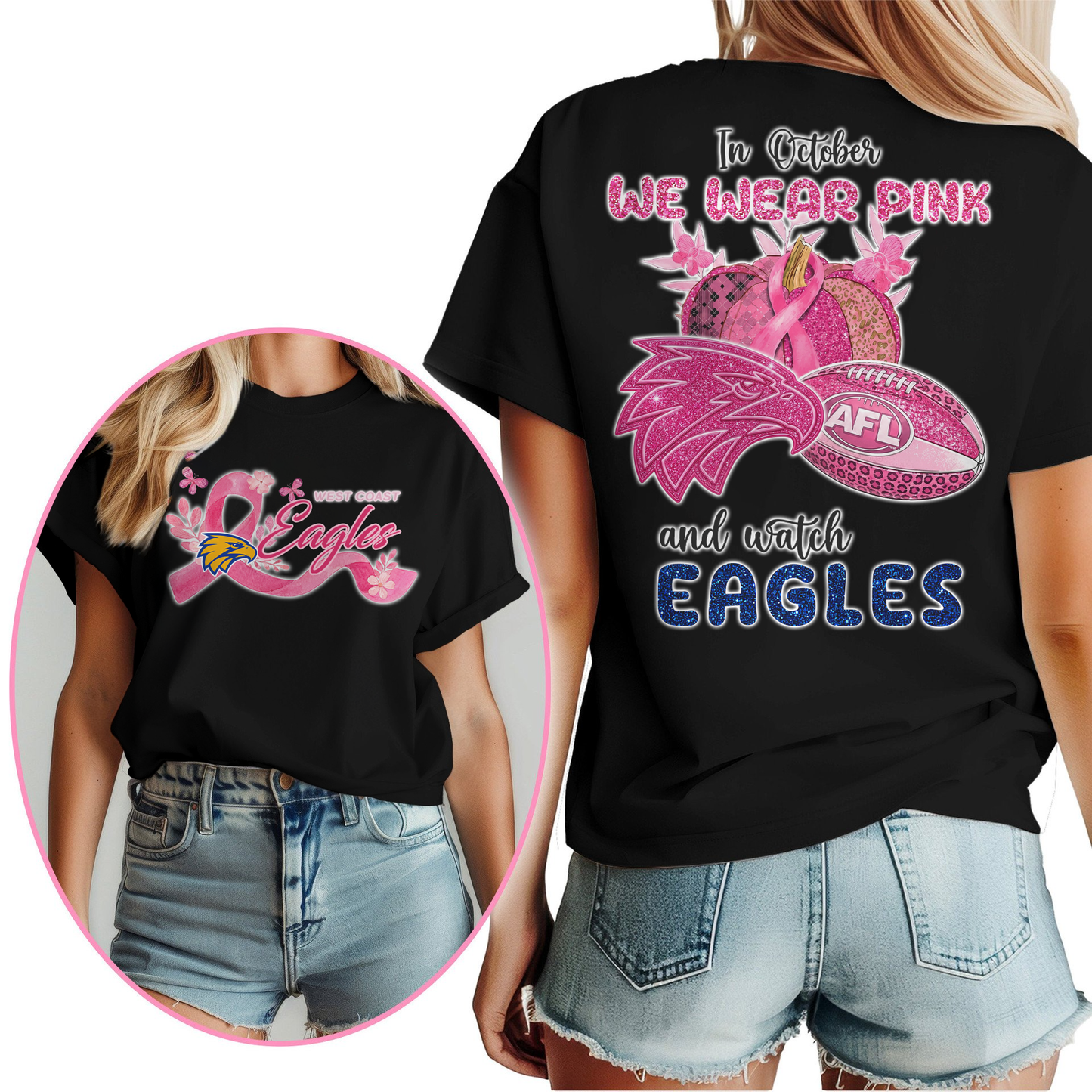 In October We Wear Pink And Watch WCE Shirt
