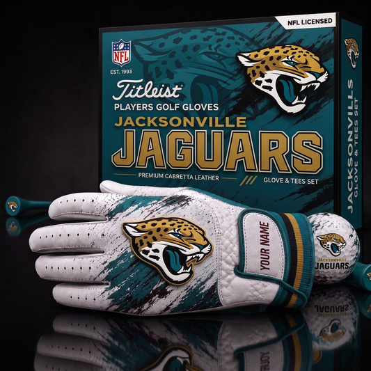JAC NFL LUXURY PERSONALIZED GOLF GLOVE SET LIMITED EDTION