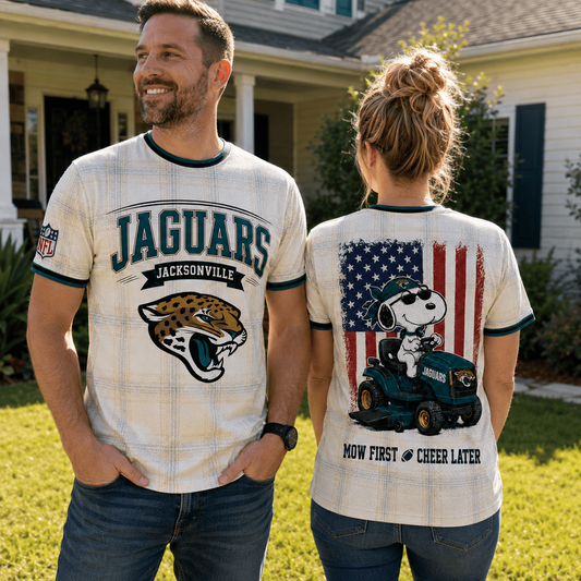 JAC x NFL Premium Funny Football Snoopy 3D T-Shirt 0207
