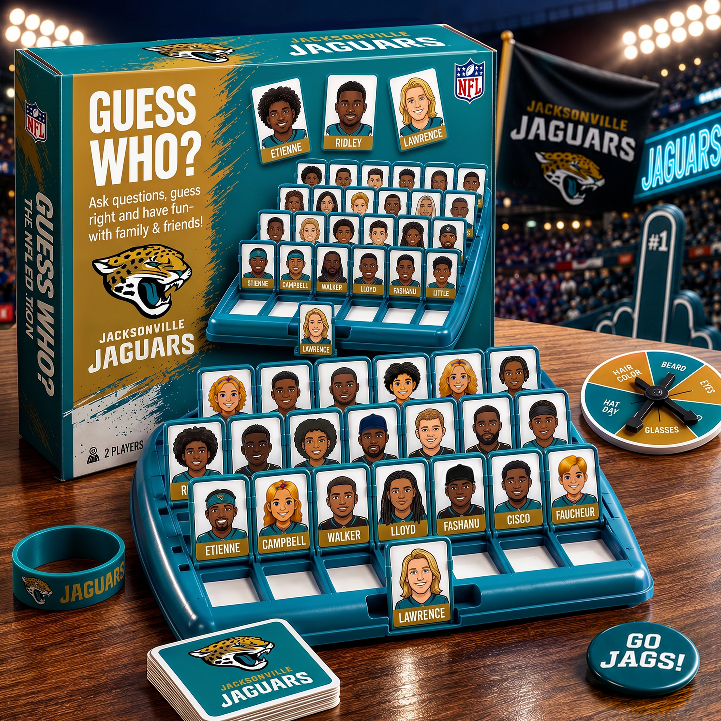 JJ_NFL ELITE FAN GUESS WHO BOARD GAME Ã¢â‚¬â€œ COLLECTOR EDITION